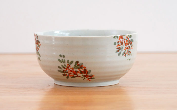 【波佐見焼】パレス　麺どんぶり赤【団陶器】 [PB133]