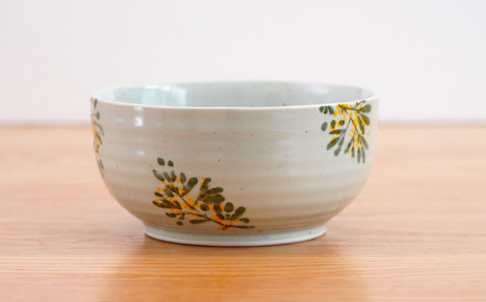 【波佐見焼】パレス　麺どんぶり 黄【団陶器】 [PB134]