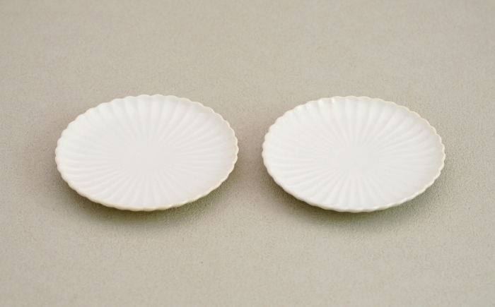 【波佐見焼】花しのぎ 取皿 ペア 白【団陶器】 [PB170]