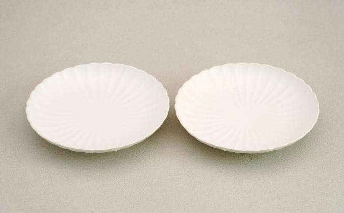 【波佐見焼】花しのぎ 大皿 ペア 白【団陶器】 [PB190]