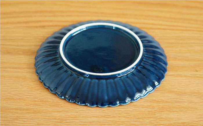 【波佐見焼】花しのぎ トリオ和皿 プレート (織部・藍・鴬茶)【団陶器】 [PB60]