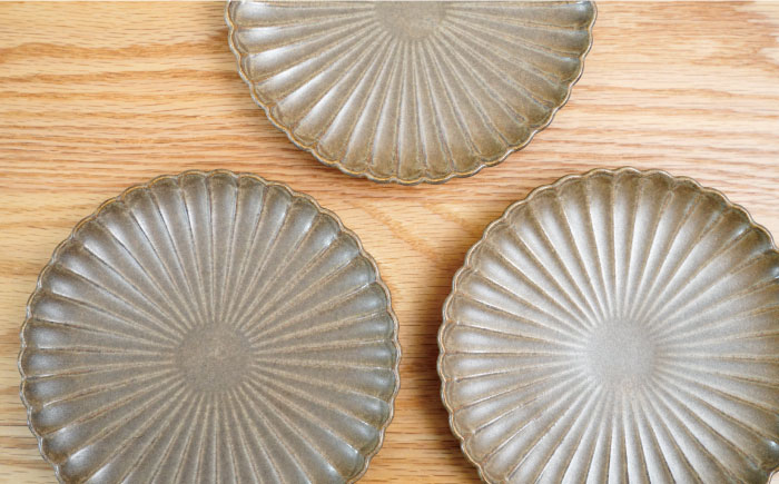 【波佐見焼】花しのぎ トリオ 取皿 小皿 (栗)【団陶器】 [PB88]