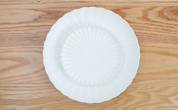 【波佐見焼】花しのぎ 大皿 小皿 （白） 4点セット【団陶器】 [PB95]