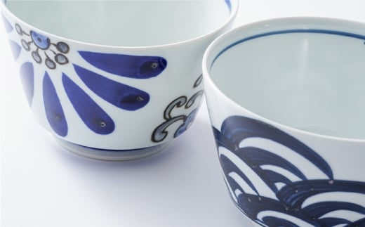 【波佐見焼】青海波 イージー丼 どんぶり 5個セット【陶もと】 [PE02]