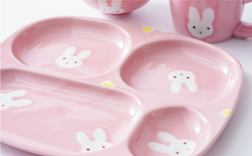 【波佐見焼】新うさぎ お子様 プレート セット【陶もと】 [PE04]