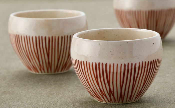 【波佐見焼】京千筋 ポット・ カップ セット 急須 ティーカップ 湯呑み 【トーエー】 [QC37]