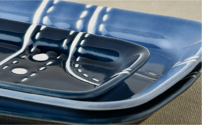 【波佐見焼】デニパン スクエア プレート 2枚セット 食器 角皿 取り皿【トーエー】 [QC50]