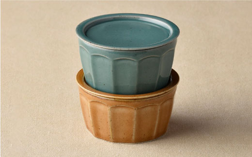 【波佐見焼】カラーペア蓋物 スープカップ カップ 小皿  食器 皿 【舘山堂】 [RC09]