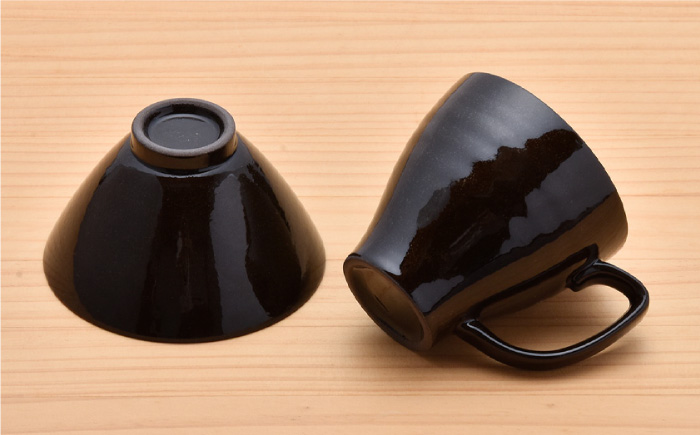 【波佐見焼】レッドマーブル マグカップ2個 飯碗2個セット 茶碗 丼 スープマグ 【舘山堂】 [RC23]