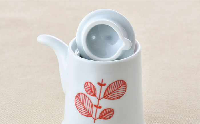 【波佐見焼】ミント 白 汁次 醤油差し ペアセット【舘山堂】 [RC36]