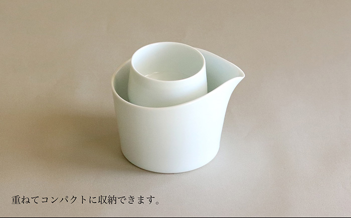 【波佐見焼】白磁の酒器セット 片口 ちょこ【アトリエビスク】 [RD20]