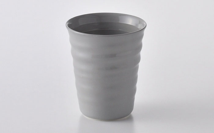 【波佐見焼】コップ （ブラック/ミルキーグレー）  タンブラー ペアセット 【ROXY・HASAMI】 [SB147]