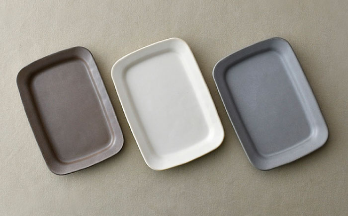 【波佐見焼】窯変 プレート 3色セット（ブラウン/ホワイト/もえぎ）【ROXY・HASAMI】 [SB159]