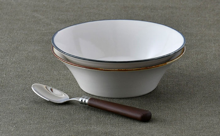 【波佐見焼】ボウル（渕錆ライン/渕青ライン） ペアセット サラダボウル【ROXY・HASAMI】 [SB161]