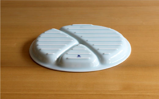 【白山陶器】【仕切り皿】Yトレイ(大) ミント 2枚セット 食器 皿 【波佐見焼】 [TA97]