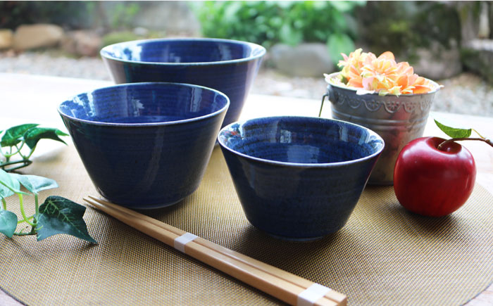 【波佐見焼】藍巻 スタイルボール ボウル （いれこ） 3点セット【協立陶器】 [TC41]