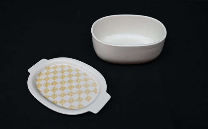 【波佐見焼】オーブンウェア グラタン皿 和市松黄 3点セット 耐熱食器 オーブン可【協立陶器】 [TC62]