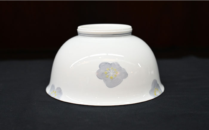 【波佐見焼】赤絵梅 どんぶり 丼 ペアセット【協立陶器】 [TC94]