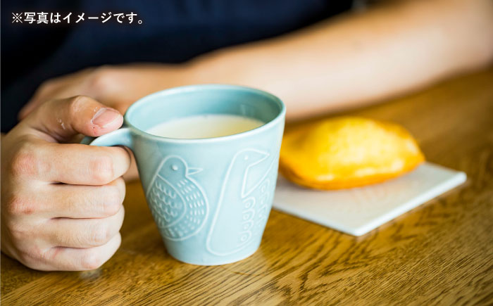 【波佐見焼】bird マグカップ 2点セット（緑×藍）【アイユー】 [UA41]