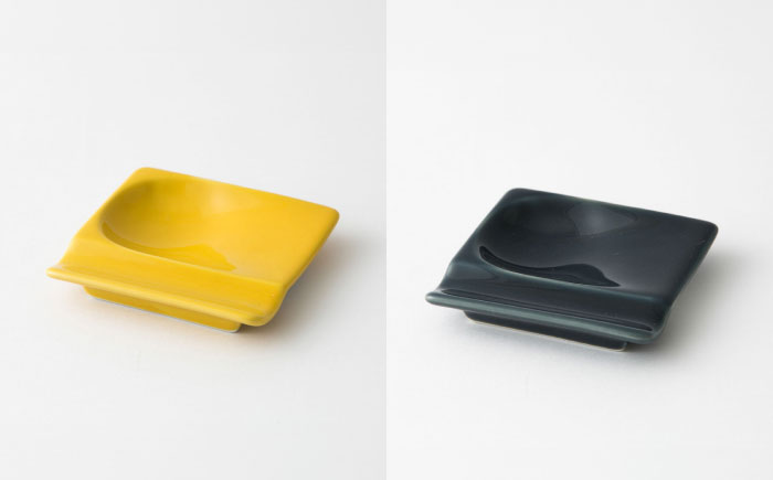 【波佐見焼】e丼eプレート・重宝皿セット どんぶり プレート（イエロー×ルリ）【アイユー】 [UA48]