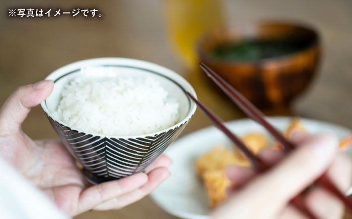 【波佐見焼】ヘリンボーン 茶碗（大） 2点セット ブラウン【アイユー】 [UA54]