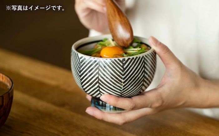 【波佐見焼】ヘリンボーン こどん 2点セット ブラウン【アイユー】 [UA60]