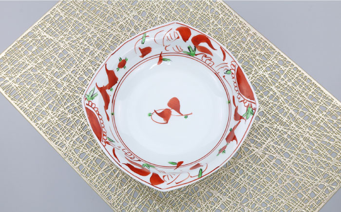 【波佐見焼】夢万歴草華紋 マルチ ボウル （手描）【不二商店】 [UC05]