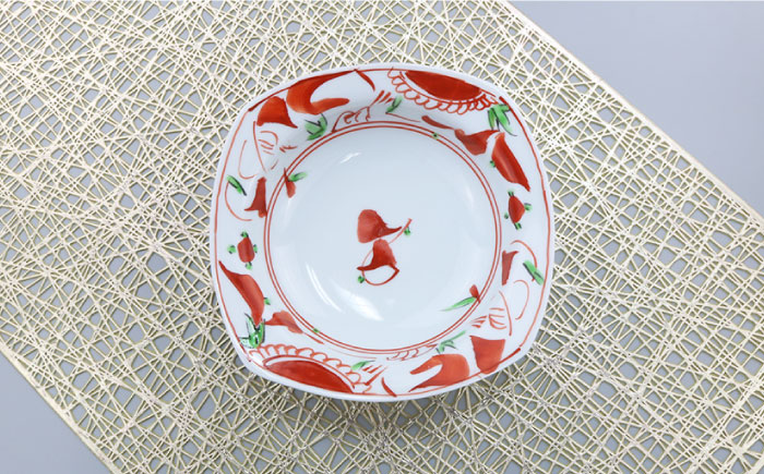 【波佐見焼】夢万歴草華紋 マルチ ボウル Mセット5P（手描）【不二商店】 [UC06]