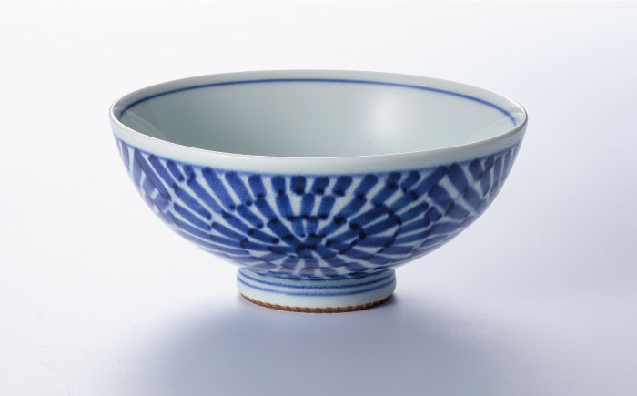 【波佐見焼】古伊万里 青磁絵（手描）茶漬 5客揃 B 茶碗 【不二商店】 [UC11]