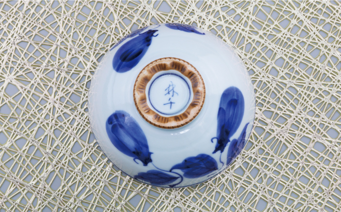 【波佐見焼】古伊万里 青磁絵（手描） 茶漬 5客揃 A 茶碗 【不二商店】 [UC13]