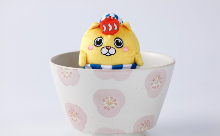 【波佐見町のゆるキャラにゃ！】マスコットキーホルダー はちゃまる 【波佐見町観光協会】 [UE19]