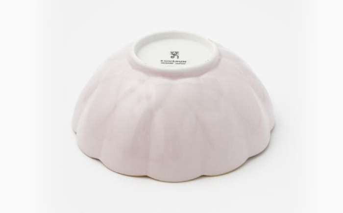 【波佐見焼】蓮型小鉢 ピンク（渕金） 2点セット 鍋取り鉢【FOURGRACE】 [UG02]