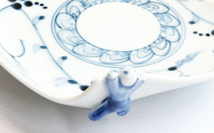 【波佐見焼】木の実唐草 一閑人銘々皿 2枚セット【FOURGRACE】 [UG13]