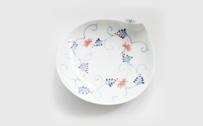 【波佐見焼】一閑人銘々皿 万歴渦・面取花唐草・藍唐草・蛸唐草 4枚セット【FOURGRACE】 [UG16]