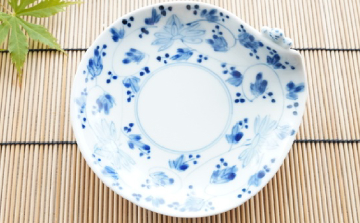 【波佐見焼】一閑人小皿 万歴渦・面取花唐草・藍唐草・蛸唐草 4枚セット【FOURGRACE】 [UG17]