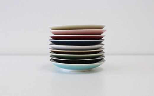 【波佐見焼】シャイニーカラー プレート 小皿 9枚セット 食器 皿 【陶芸ゆたか】 [VA36]