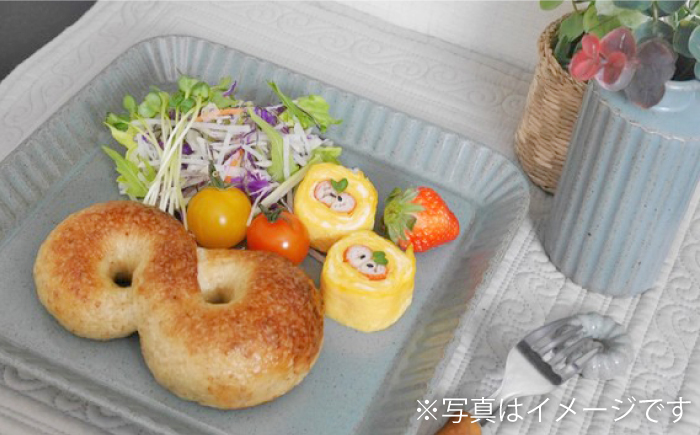 【波佐見焼】プリーツ テーブルセット 小皿 長皿 大皿 マグカップ 花瓶 【和山】 [WB117]