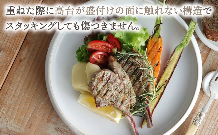 【波佐見焼】en-poire 6点セット ホワイト （プレート・ボウル・箸置き）【和山】 [WB144]