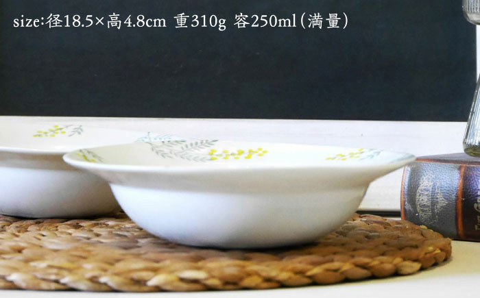 【波佐見焼】和ミモザ ボウルM 2枚セット【和山】 [WB155]