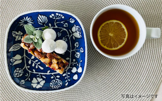 【波佐見焼】フラワーパレード ティータイムセット マグカップ ケーキ皿 小皿【和山】 [WB84]