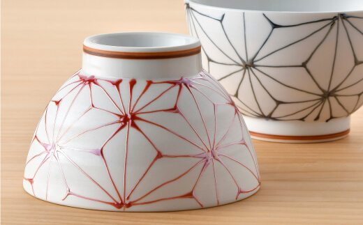 【波佐見焼】 Sweet 麻シリーズ 茶碗 ペアセット どんぶり 丼 食器【まるしん】 [WD28]