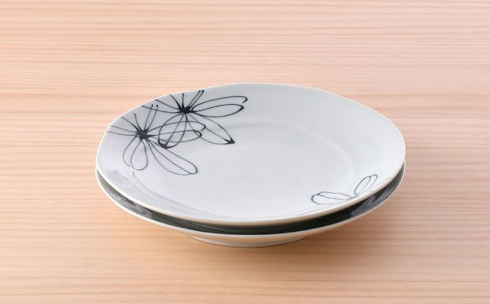 【波佐見焼】パキラ 20cmプレート 2枚セット【まるしん】 [WD46]