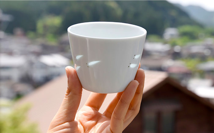 【波佐見焼】ほたるメダカ カップ M 2個セット　【光春窯】 [XD119]