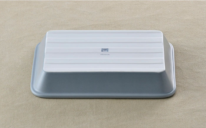 【波佐見焼】オーブンウェア 長角トレー 角皿 プレート グレー【光春窯】 [XD63]