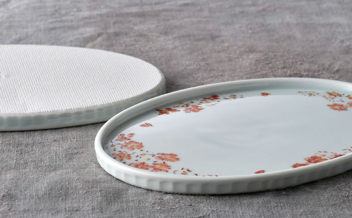 【波佐見焼】花散らし カップ&ソーサー ペアセット【一夢窯】 [XE10]