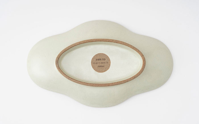 【波佐見焼】zen to 五十嵐可菜「餃子皿」 アイボリー 2点セット【中善】 [YE23]