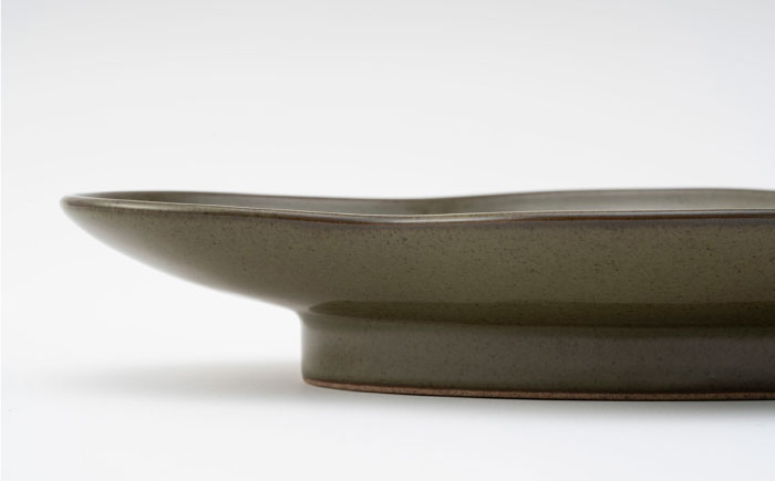 【波佐見焼】zen to 五十嵐可菜「餃子皿」 ウグイス 2点セット【中善】 [YE24]