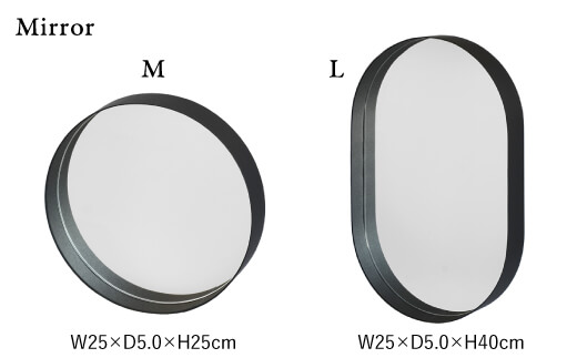 紙の インテリア enough 6点セット - ブラック 時計 鏡 カレンダー【岩嵜紙器】 [ZA25]