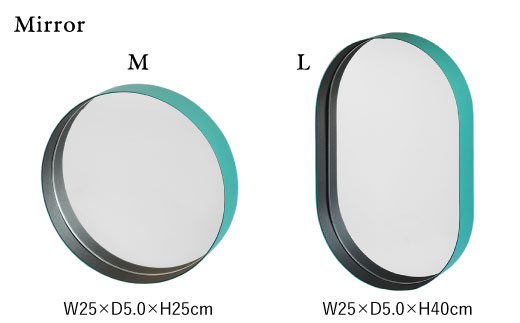 紙の インテリア enough 6点セット - ブルー 時計 鏡 カレンダー 【岩嵜紙器】 [ZA26]