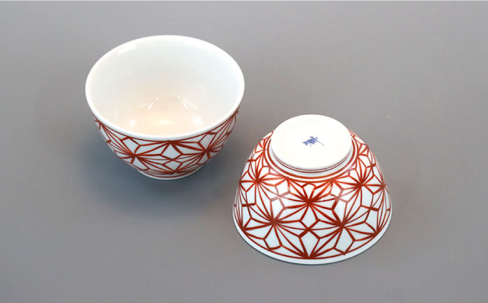 【波佐見焼】麻葉染錦 茶器セット 湯飲み 急須 ティーポット 陶器【岩永製陶】 [ZD19]